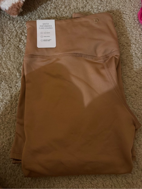 PINK Victoria's Secret Pants - PINK Victoria's Secret Flare Leggings - Camel Brown